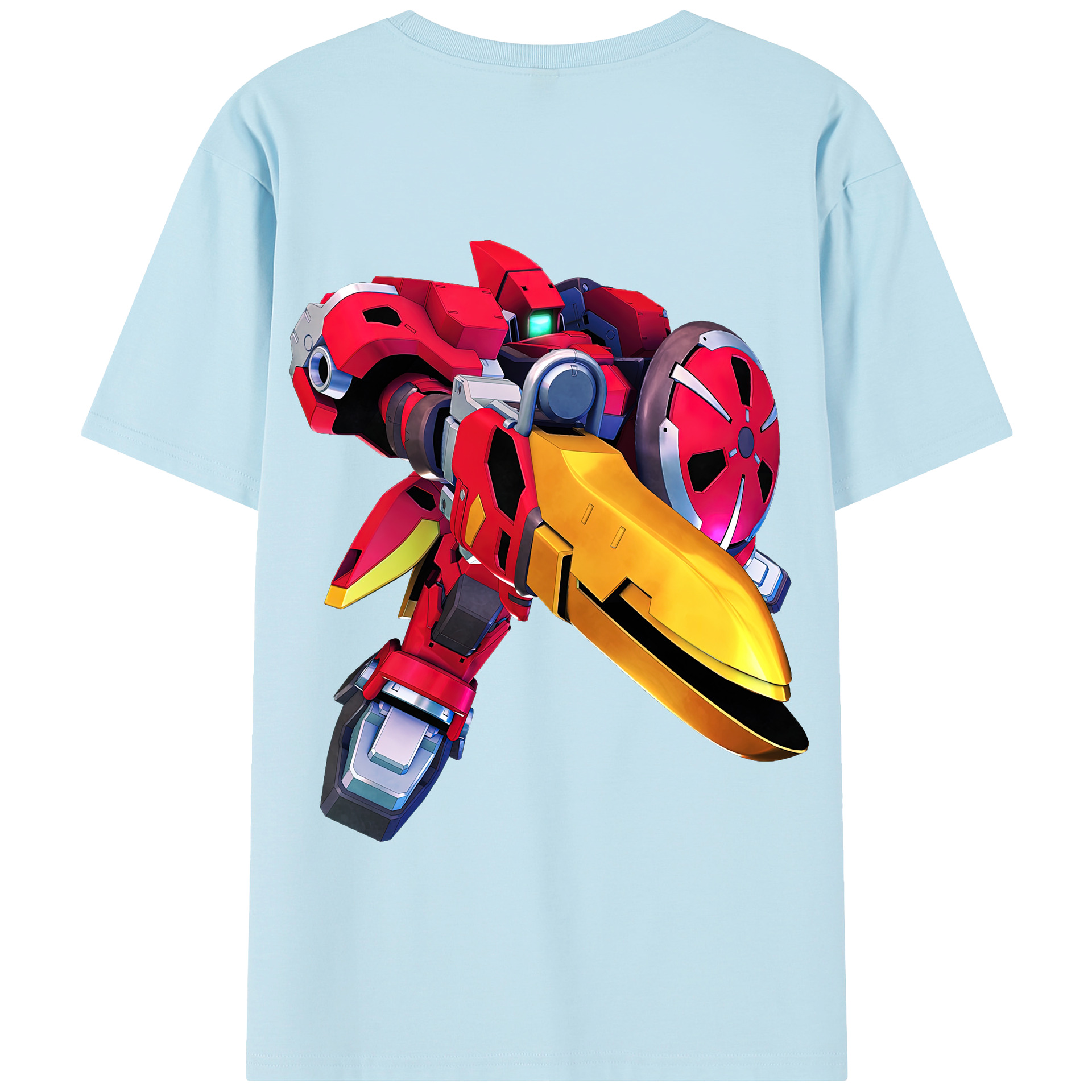 （画像用） 機動戦士ガンダム Mobile Suit Gundam 綿100％半袖Tシャツ（背面プリント）